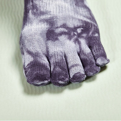 Olivenorma Tie-dye Anti-slip High Knee Pilateds Socks