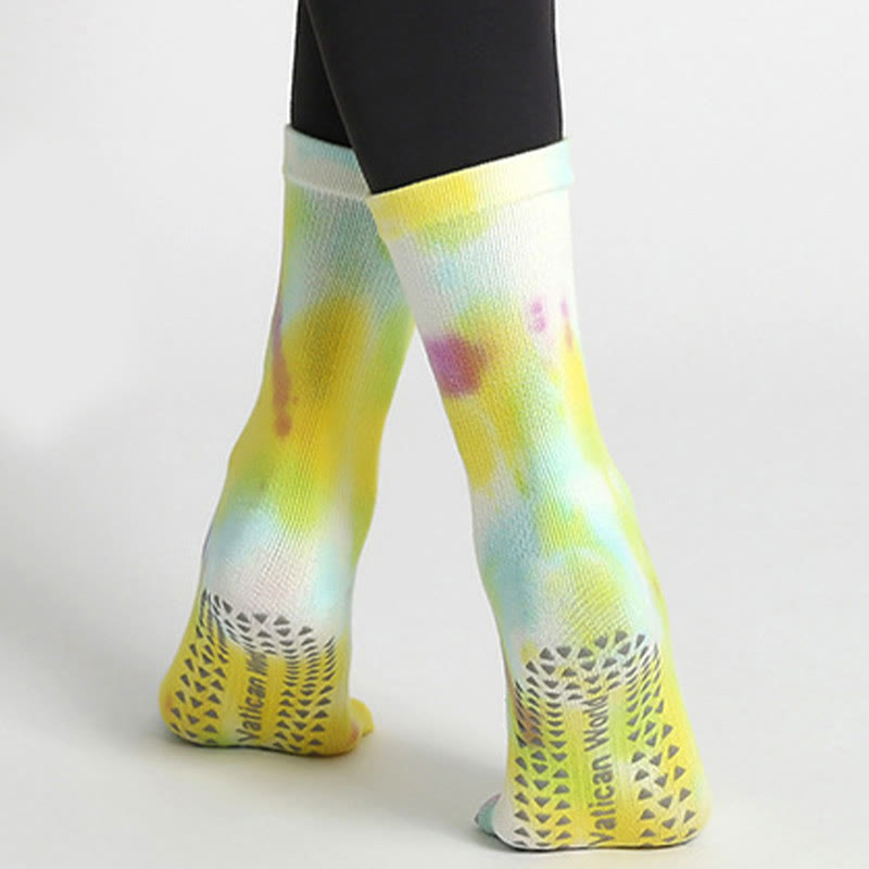Olivenorma Bequeme Batik-Baumwollsocken für Yoga, Pilates und Barre
