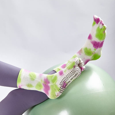 Olivenorma Comfortable Tie-dye Yoga Pilateds Barre Cotton Socks