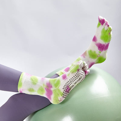 Olivenorma Bequeme Batik-Baumwollsocken für Yoga, Pilates und Barre