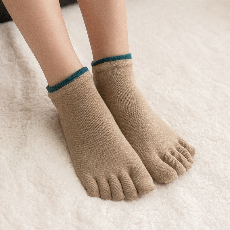 Olivenorma Pilates-Socken mit rutschfestem Griff, einfarbig