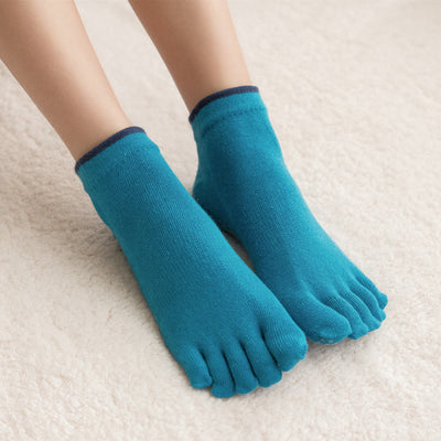 Olivenorma Pilates-Socken mit rutschfestem Griff, einfarbig