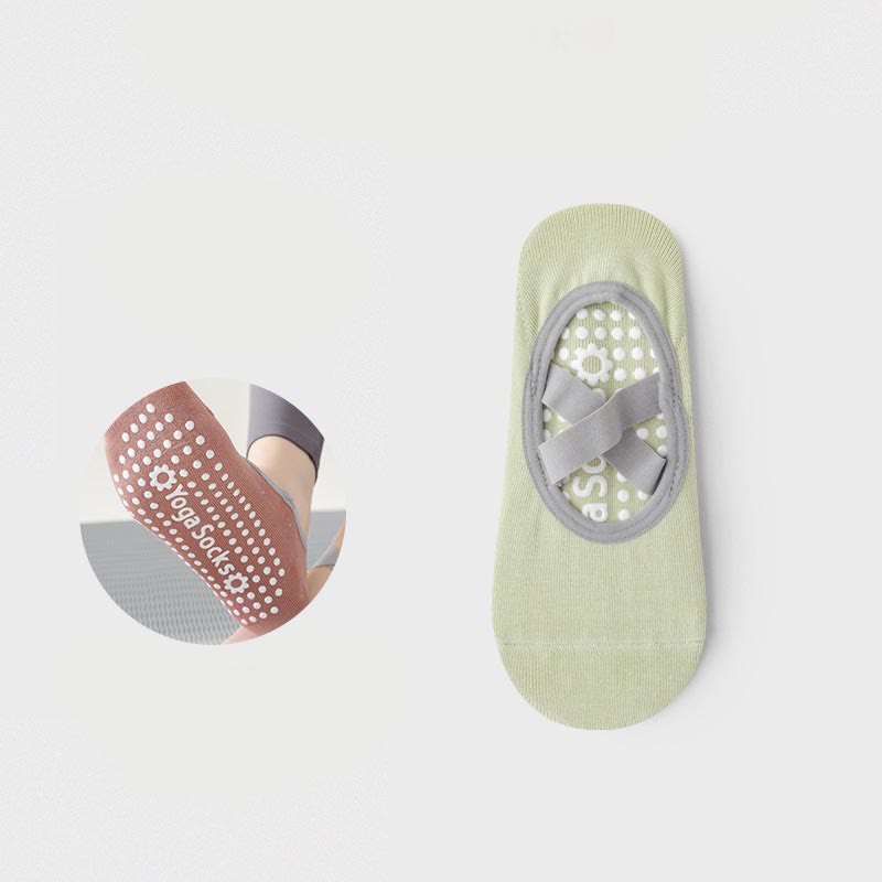 Olivenorma Rutschfeste Yoga Pilates Barre Socke mit Riemen 
