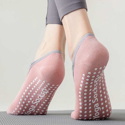 Olivenorma Rutschfeste Yoga Pilates Barre Socke mit Riemen 
