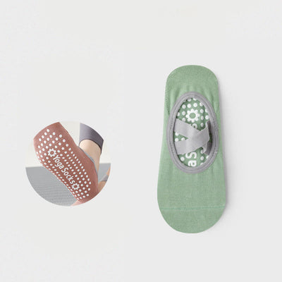 Olivenorma Rutschfeste Yoga Pilates Barre Socke mit Riemen 