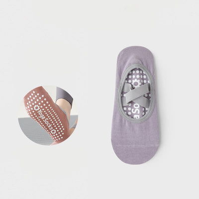 Olivenorma Rutschfeste Yoga Pilates Barre Socke mit Riemen 