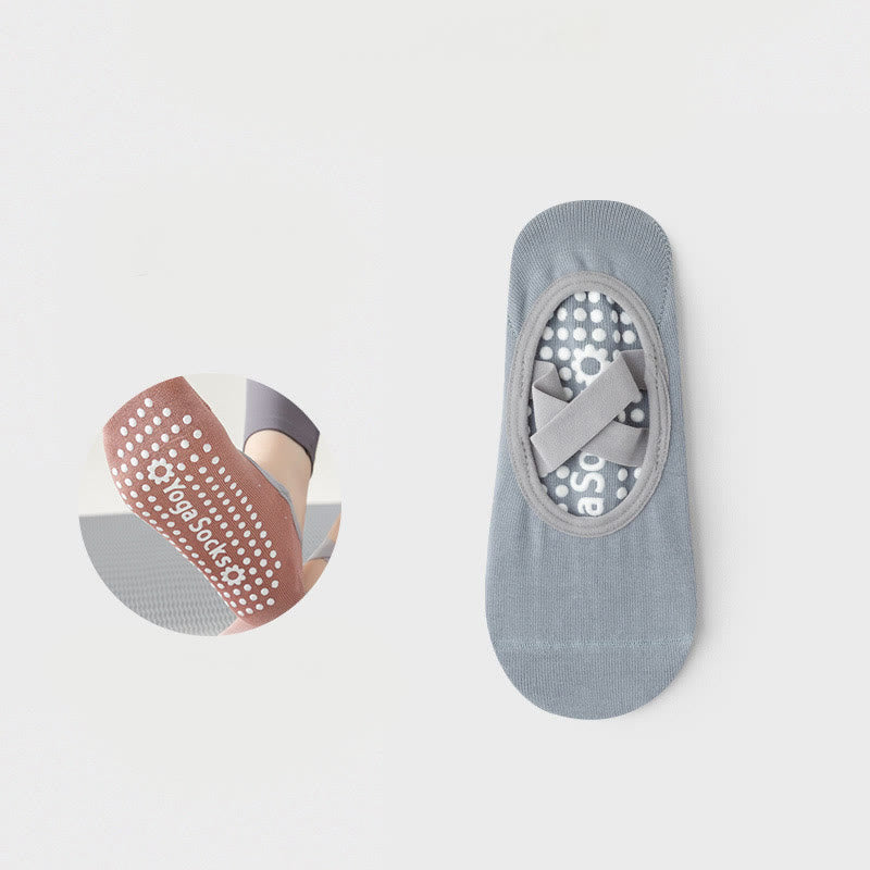 Olivenorma Rutschfeste Yoga Pilates Barre Socke mit Riemen 