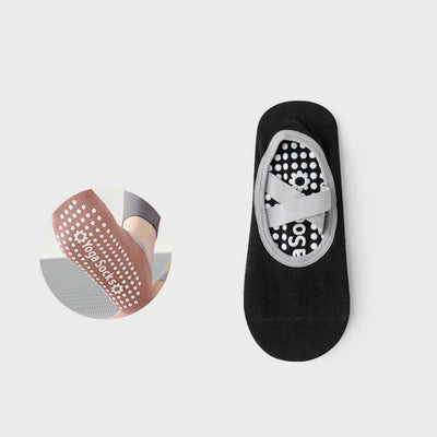 Olivenorma Rutschfeste Yoga Pilates Barre Socke mit Riemen 