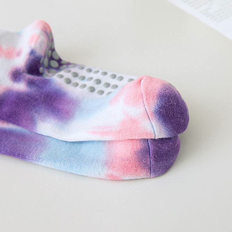 Olivenorma – Tie-Dye-Griff – Workout-Yoga-Crew-Socken 