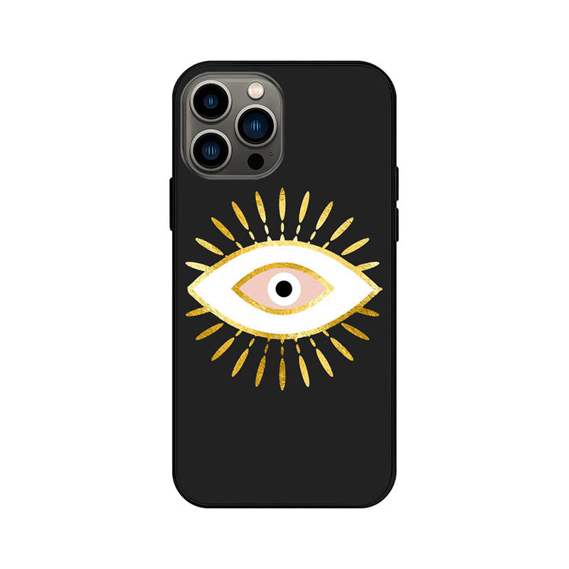 Olivenorma Blue Evil Eye Hamsa Handyhülle für iPhone 13/14/15 