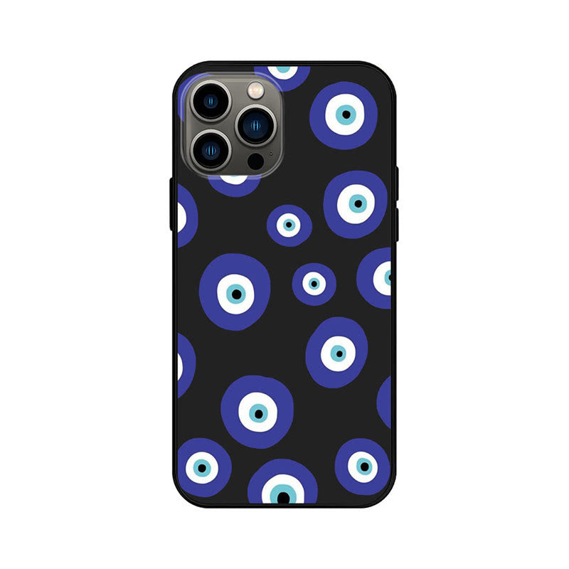 Olivenorma Blue Evil Eye Hamsa Handyhülle für iPhone 13/14/15 