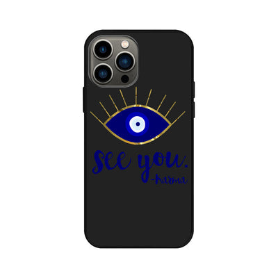 Olivenorma Blue Evil Eye Hamsa Handyhülle für iPhone 13/14/15 