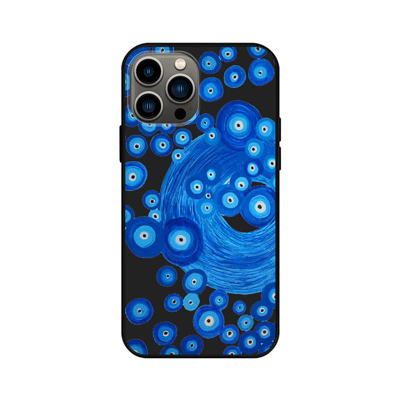 Olivenorma Blue Evil Eye Hamsa Handyhülle für iPhone 13/14/15 