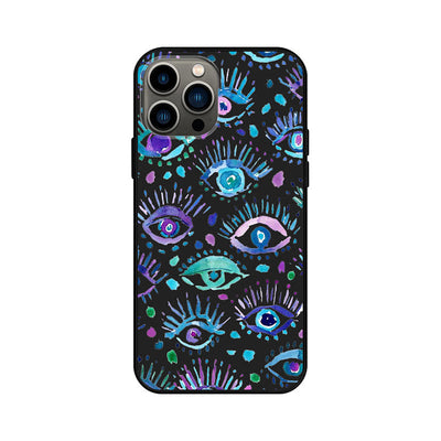 Olivenorma Blue Evil Eye Hamsa Handyhülle für iPhone 13/14/15 