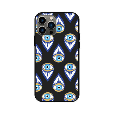 Olivenorma Blue Evil Eye Hamsa Handyhülle für iPhone 13/14/15 