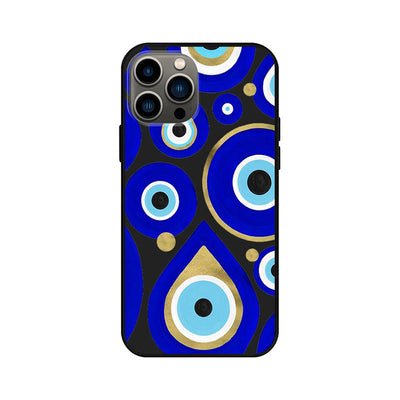 Olivenorma Blue Evil Eye Hamsa Handyhülle für iPhone 13/14/15 