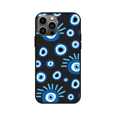 Olivenorma Blue Evil Eye Hamsa Handyhülle für iPhone 13/14/15 