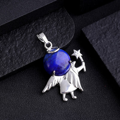 Olivenorma Natural Stone Magic Angel Pendant Necklace