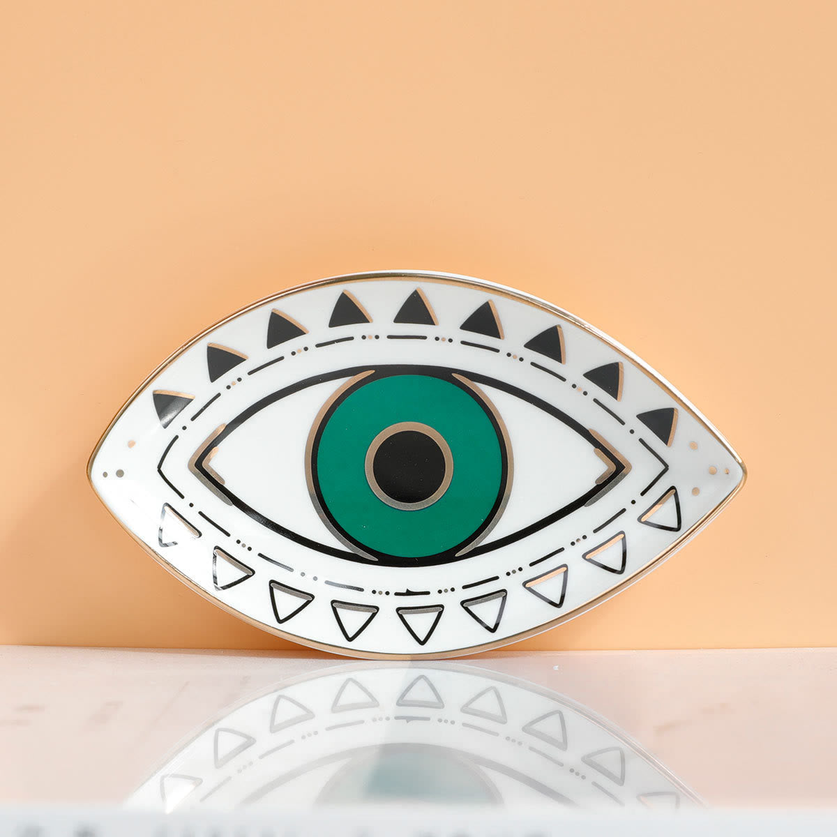 Olivenorma Evil Eye keramischer Schmuckteller-Halter