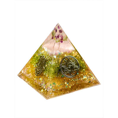 Olivenorma "Blessings" Amethyst Peridot Citrin Orgon-Pyramide