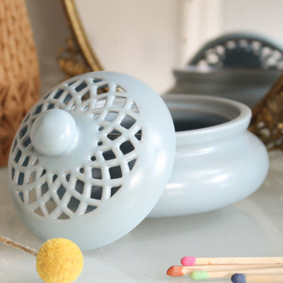 Olivenorma Ceramic Incense Burner Incense Smudging Bowl