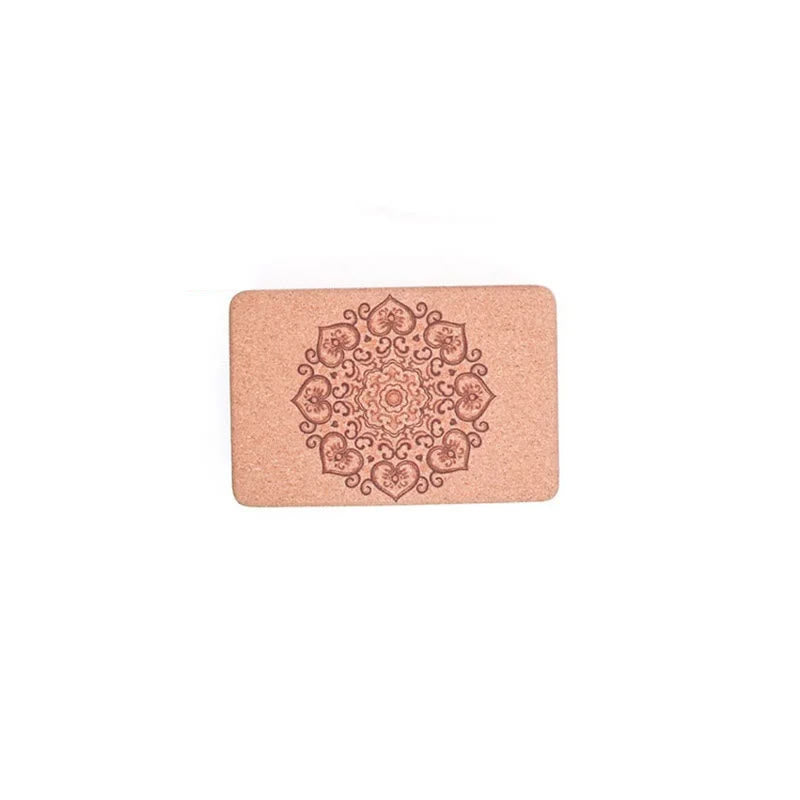 Olivenorma Soft Non-Slip Premium Mandala Kork Yoga Block