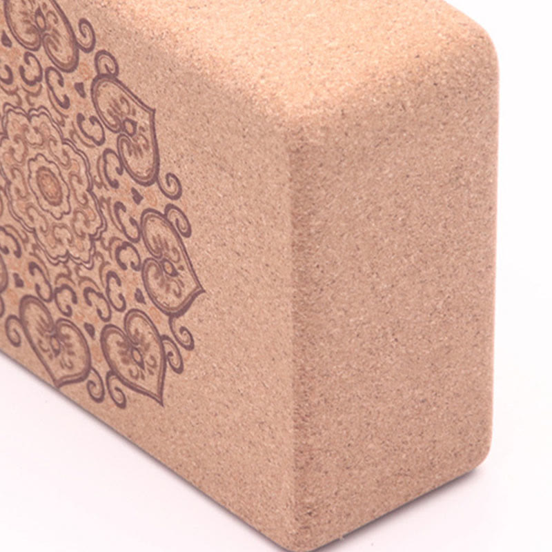 Olivenorma Soft Non-Slip Premium Mandala Kork Yoga Block