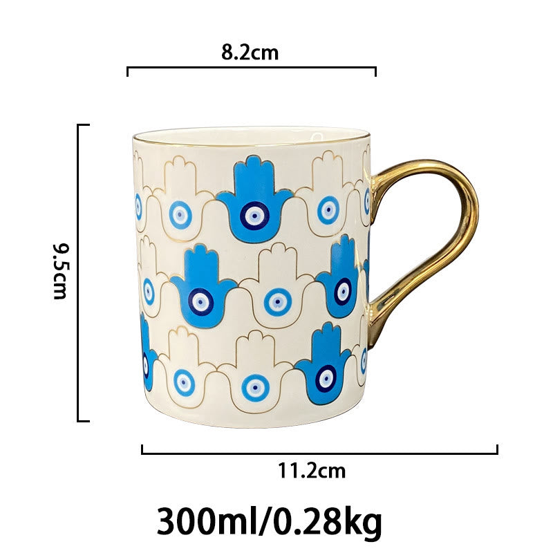 Olivenorma böser Blick Keramiktasse Teetasse