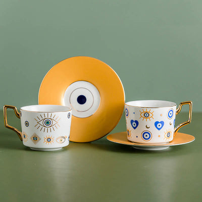 Olivenorma Yasmeen Artisan Evil Eye Kaffeetasse