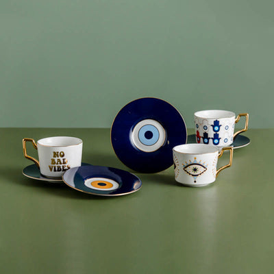 Olivenorma Yasmeen Artisan Evil Eye Kaffeetasse