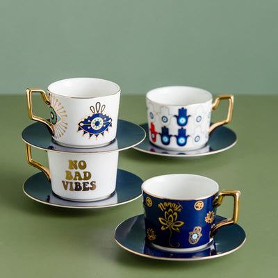 Olivenorma Yasmeen Artisan Evil Eye Kaffeetasse