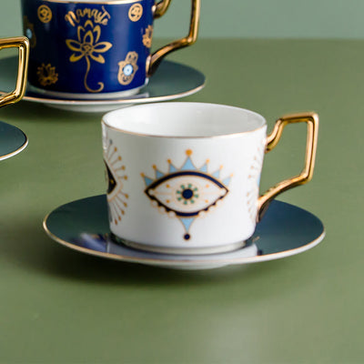 Olivenorma Yasmeen Artisan Evil Eye Kaffeetasse