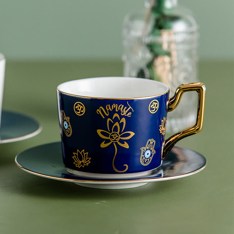 Olivenorma Yasmeen Artisan Evil Eye Kaffeetasse