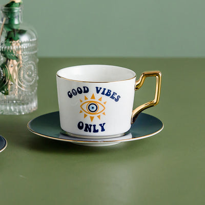 Olivenorma Yasmeen Artisan Evil Eye Kaffeetasse