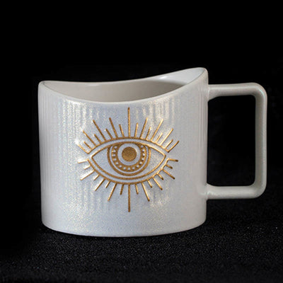 Olivenorma Evil Eye Keramiktasse Glitzer Wasserbecher