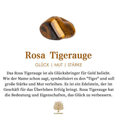 Olivenorma Retro Großer Tigerauge-Steinring für Männer 