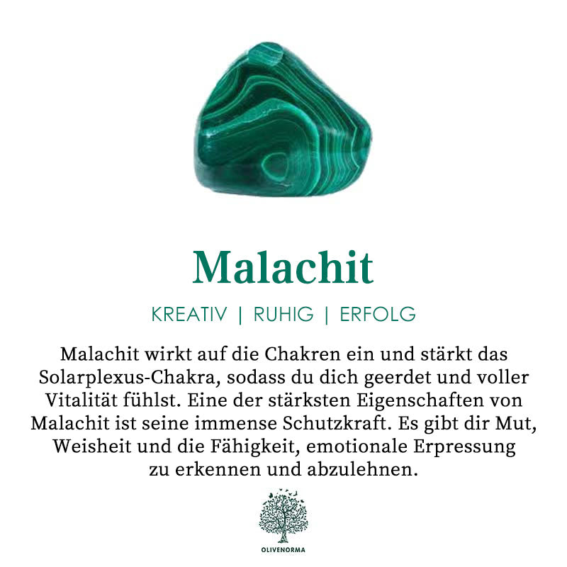 Natürlicher Malachit-Schutzring