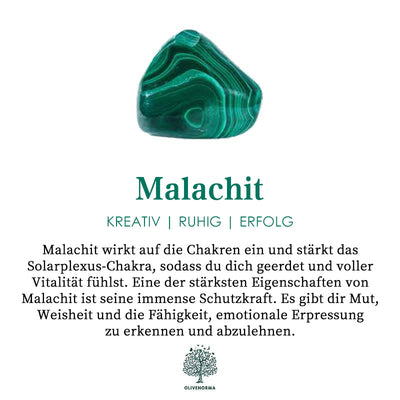 Natürlicher Malachit-Schutzring 