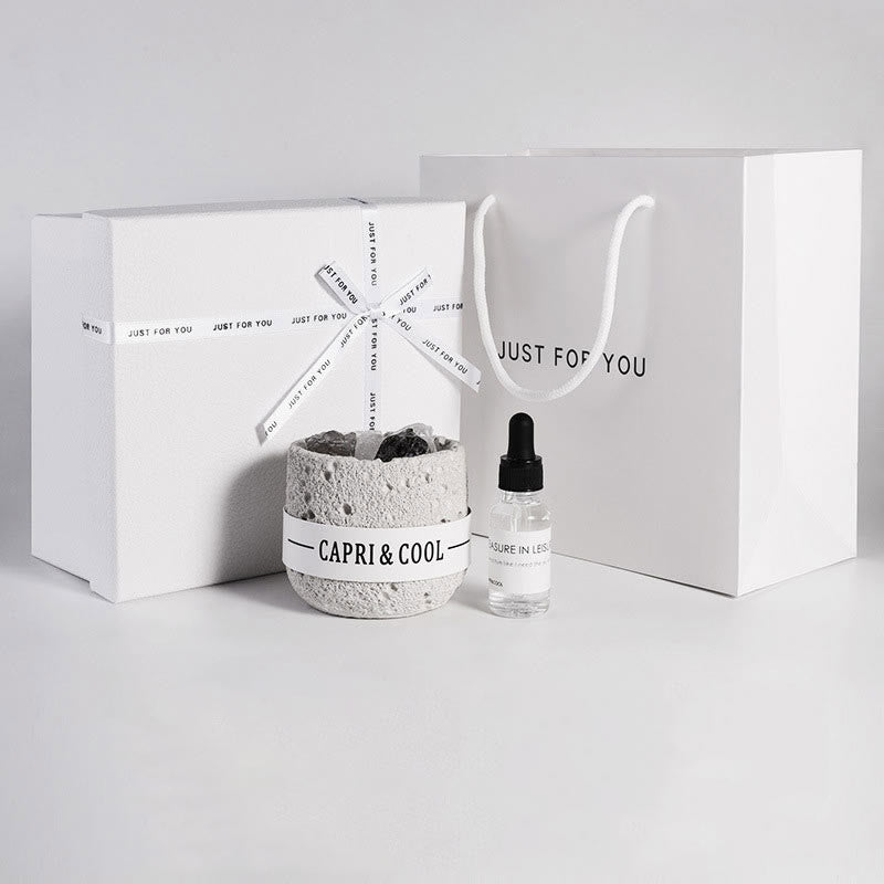 Olivenorma ätherisches Öl Kristall Diffusoren Geschenk-Set Kristall Aromatherapie