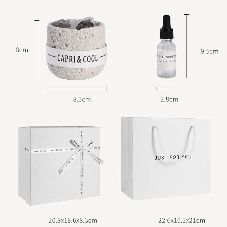 Olivenorma ätherisches Öl Kristall Diffusoren Geschenk-Set Kristall Aromatherapie