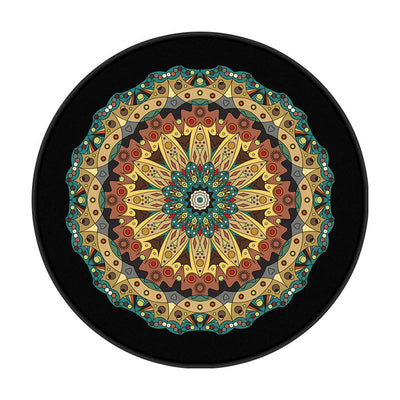 Olivenorma Boho Runder Teppich Mandala-Teppich