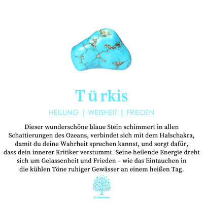 Olivenorma Opal Türkis Elefant Blatt 8-Teiliges Ringset