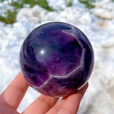 Olivenorma Natürliche Amethyst-Kristallkugel