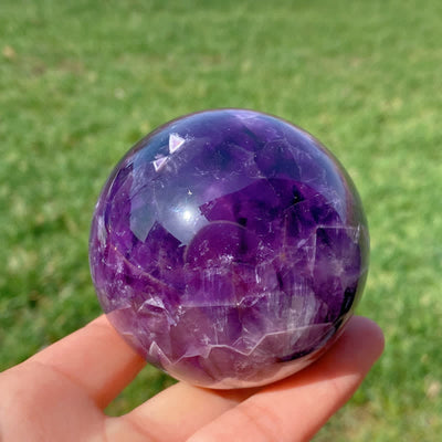 Olivenorma Natürliche Amethyst-Kristallkugel