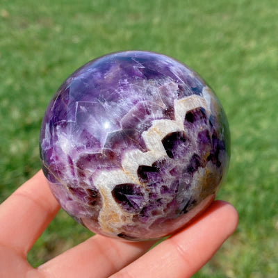 Olivenorma Natürliche Amethyst-Kristallkugel