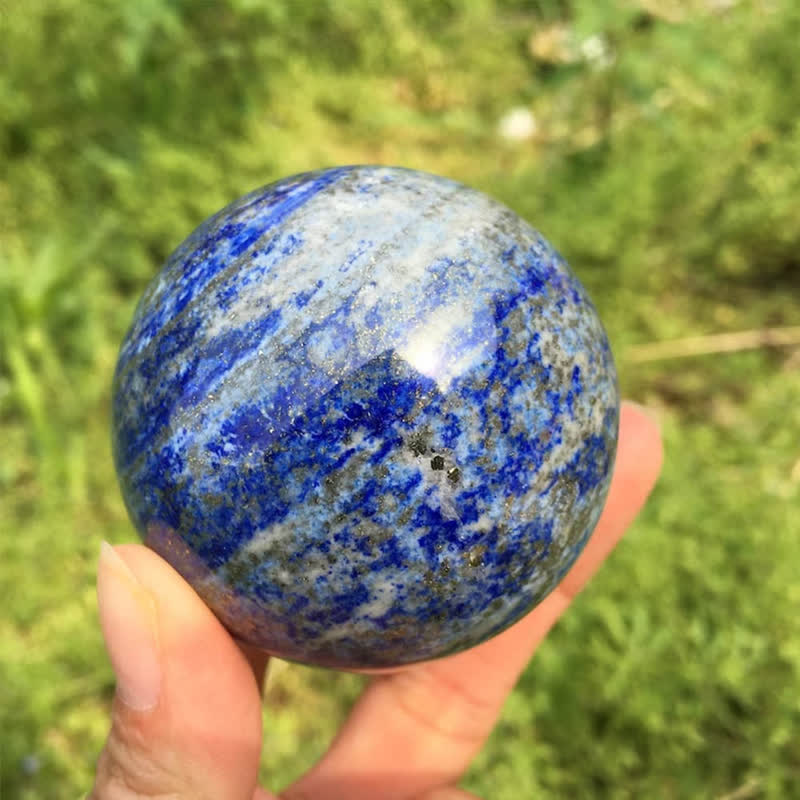 Olivenorma Natürliche Lapislazuli-Kristallkugel