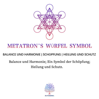 Olivenorma Metatrons Würfelsymbol Verstellbarer Edelstahlring 