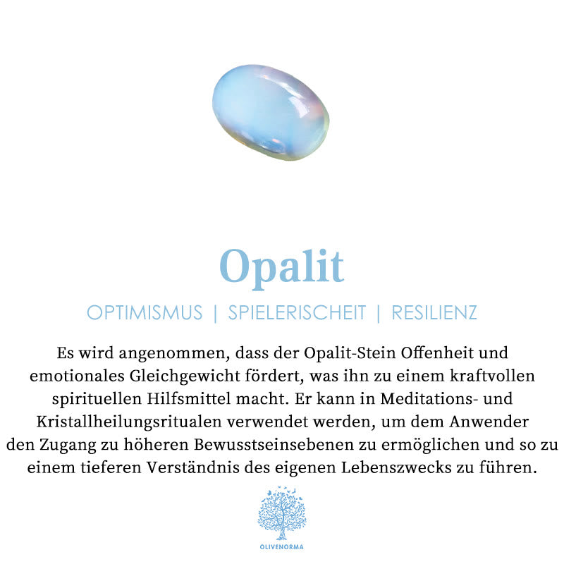 Olivenorma Opalit Süßwasserperle Rapunzel Kronenring 