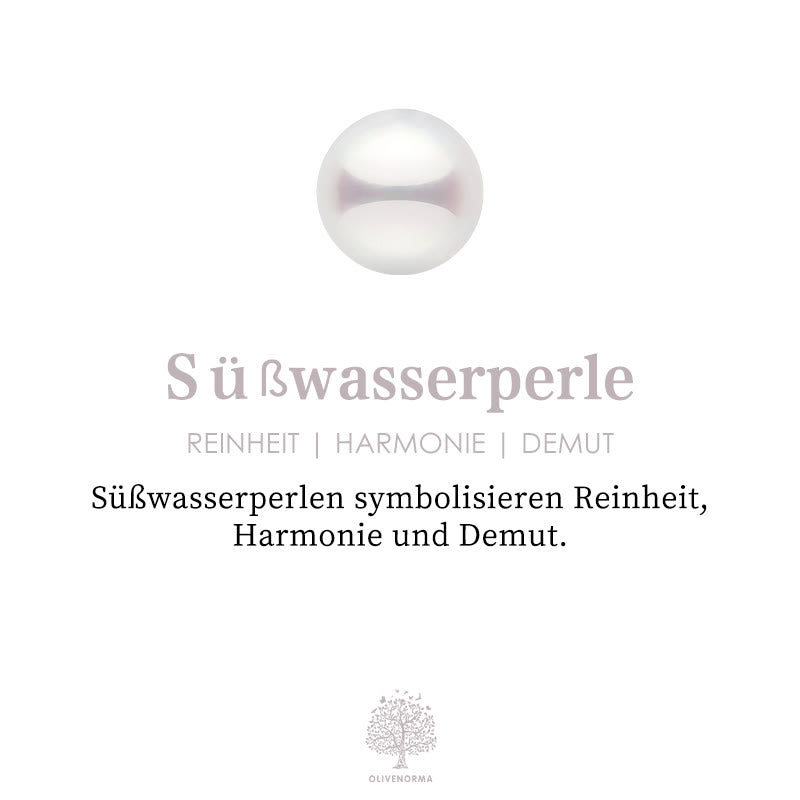 Olivenorma "Der Stressbewältiger" - S925 Silber Amethyst und Perl Stapelring 