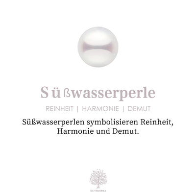 Olivenorma "Der Stressbewältiger" - S925 Silber Amethyst und Perl Stapelring 